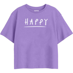 Girls Regular Boxy Tshirt