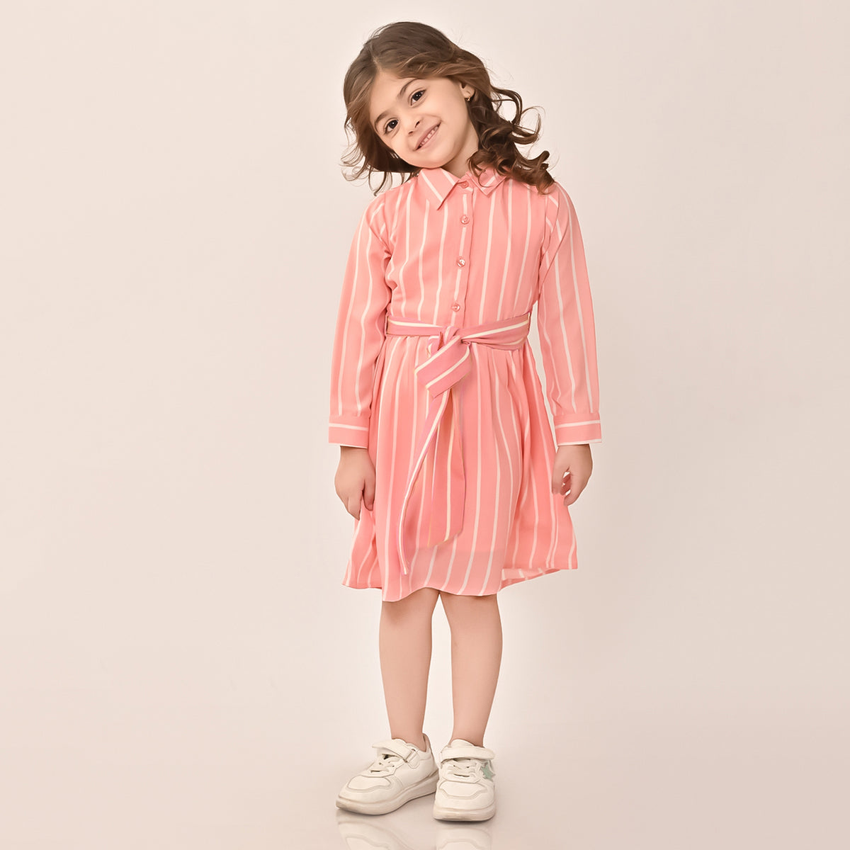 PEACH KIDS White Denim dress