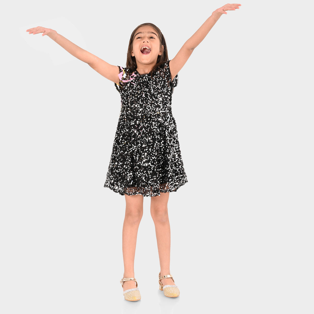 Girls Black Party Wear Dress – BONKIDS