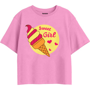 Girls Regular Boxy Tshirt