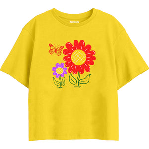 Girls Regular Boxy Tshirt