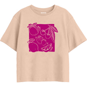 Girls Regular Boxy Tshirt