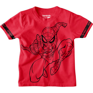 Spiderman Boys Sleeve Print Tshirt