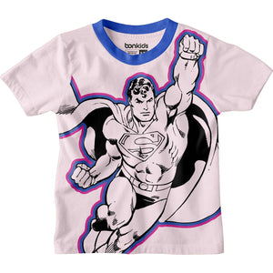 Superman Light Pink Boys Tshirt