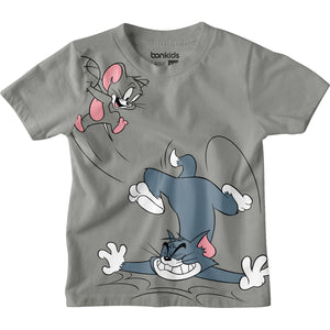 Tom & Jerry Grey Boys Tshirt