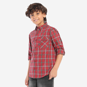 Boys Red Color Shirt