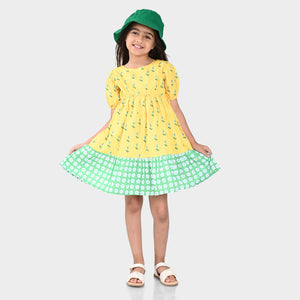 Girls Dress Yellow