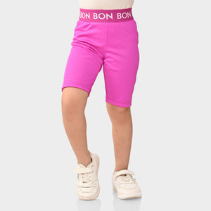 Girl Biker Pink Regular Long Shorts