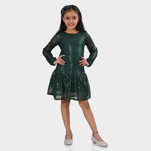 Girls Sequence Part Wear Dress