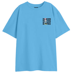 Girls Over Size Tshirt Blue
