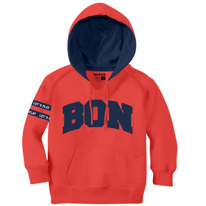 Boys Red Embroidery Hoodies