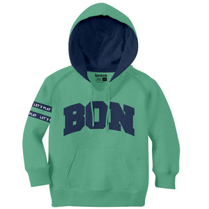 Boys Embroidery Green Hoodies