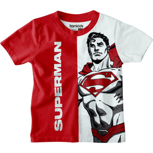 Superman Red/White Boys T-SHIRT