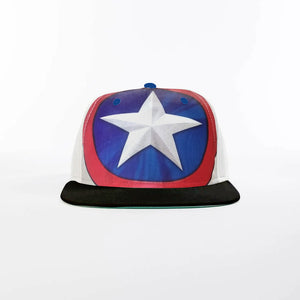 Boys Captain America Flat Brim Cap