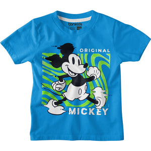 Mickey Mouse Turq Blue Boys T-SHIRT