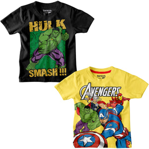 Avengers & Hulk Combo Boys T-SHIRT