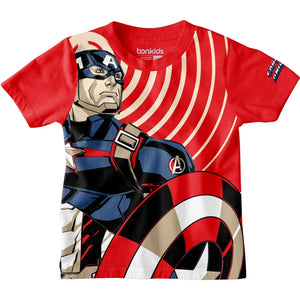 Captain America Red Boys T-SHIRT