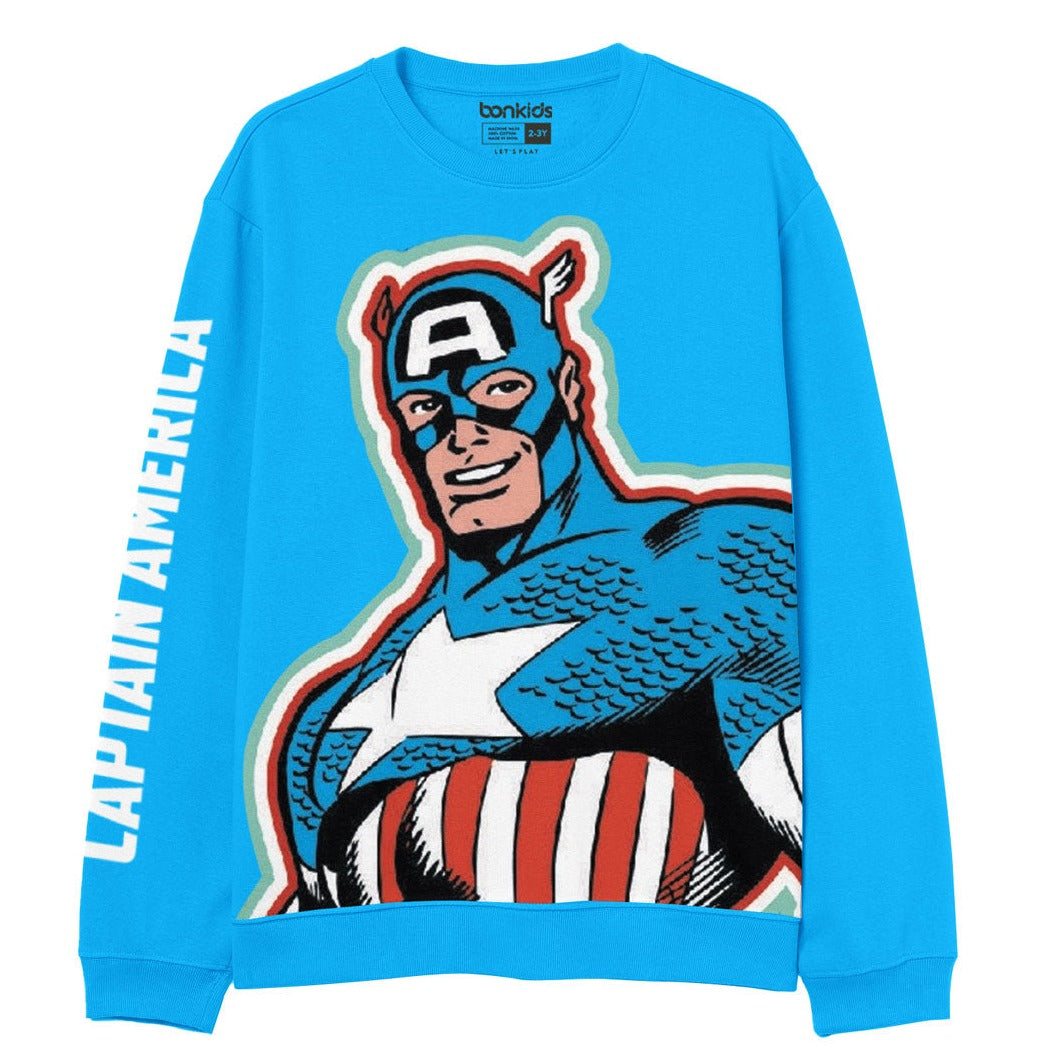 Boys captain america sweatshirt best sale