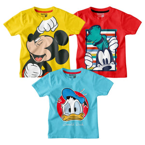 Mickey, Duck Tails & Goofy Boys Tshirt Combo Pack